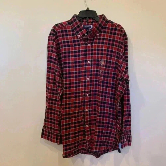 Mens Club Room Flannel Plaid Button Down Shirt Size XL NWT -B2 - Picture 2 of 6